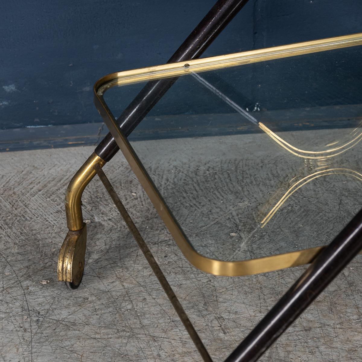 20th Century Italian Drinks Trolley In The Manner Of Cesare Lacca c.1960 For Sale 7