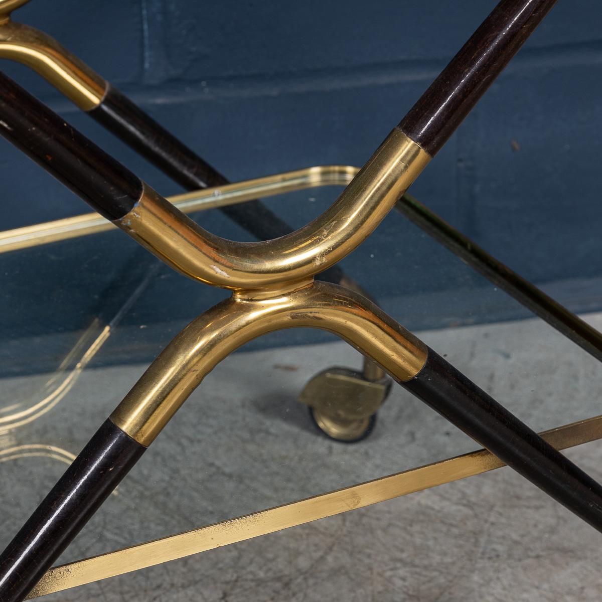 20th Century Italian Drinks Trolley In The Manner Of Cesare Lacca c.1960 For Sale 8