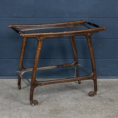 20th Century Italian Drinks Trolley In The Manner Of Cesare Lacca c.1960