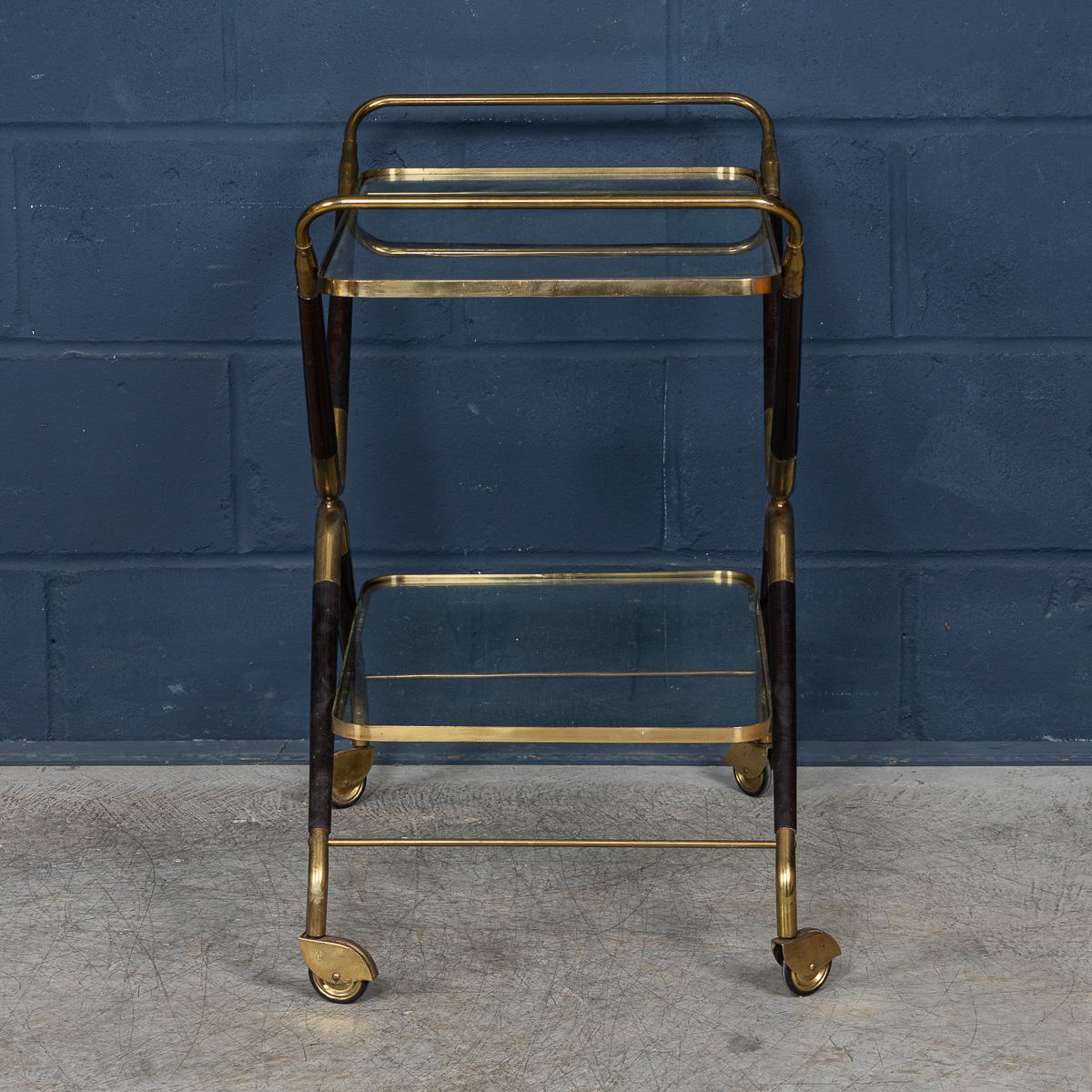 20th Century Italian Drinks Trolley In The Manner Of Cesare Lacca c.1960 For Sale 3