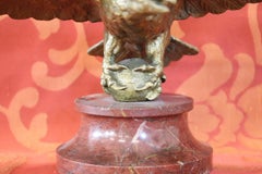 20th Century Italian Eagle in Bronze on a Marble Base, 1940s