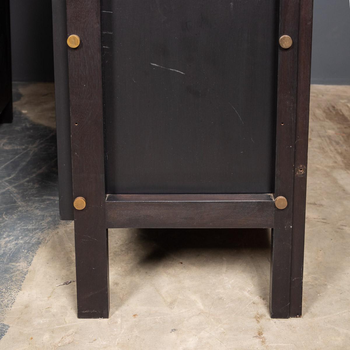 20th Century Italian Ebonised Étagères with Open Back & Storage, c.1970 For Sale 12