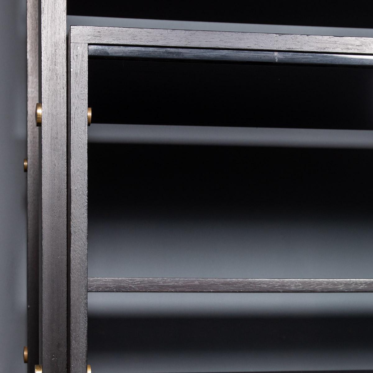 20th Century Italian Ebonised Étagères with Open Back & Storage, c.1970 For Sale 5