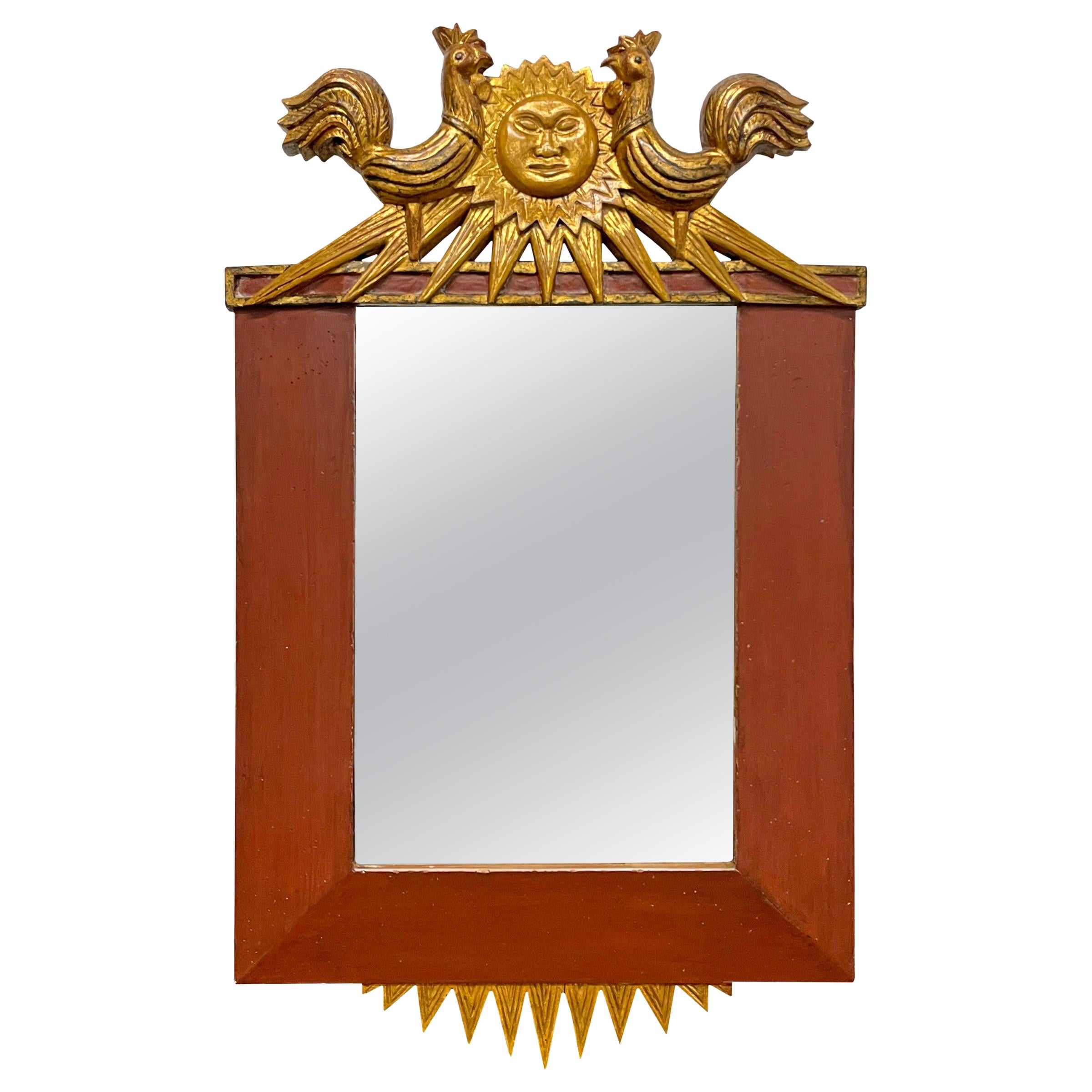 20th Century Italian Empire Style Framed Mirror