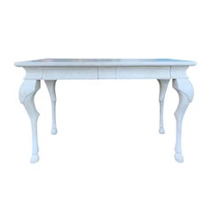 20th Century Italian Equestrian Carved & Custom Painted Horse Leg Console Table