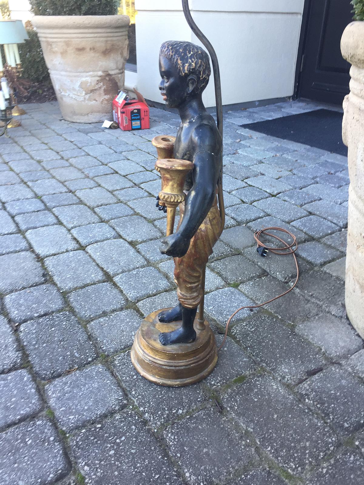 20th Century Italian Figure as Lamp In Good Condition In Atlanta, GA