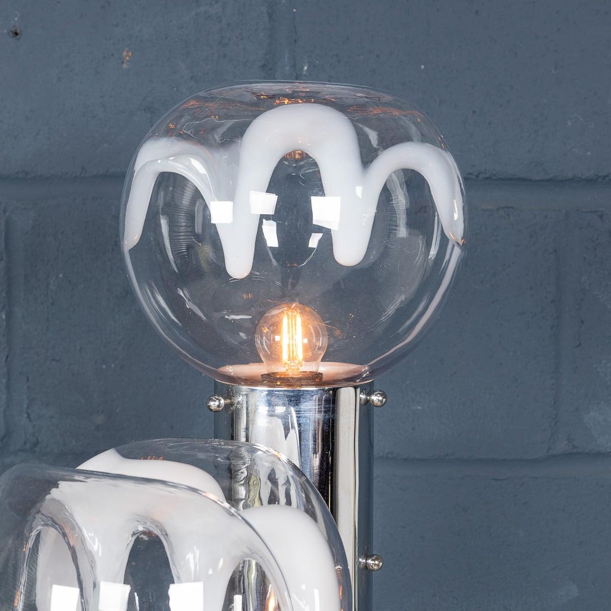 20ième siècle Lampadaire italien du 20e siècle attribué à Mazzega, fabriqué à Venise vers 1970 en vente