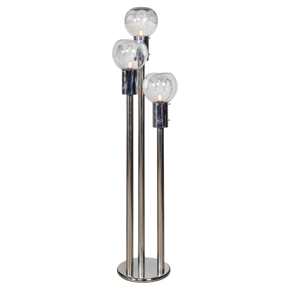 20th Century Italian Floor Lamp Attributable To Mazzega, Made In Venice c.1970