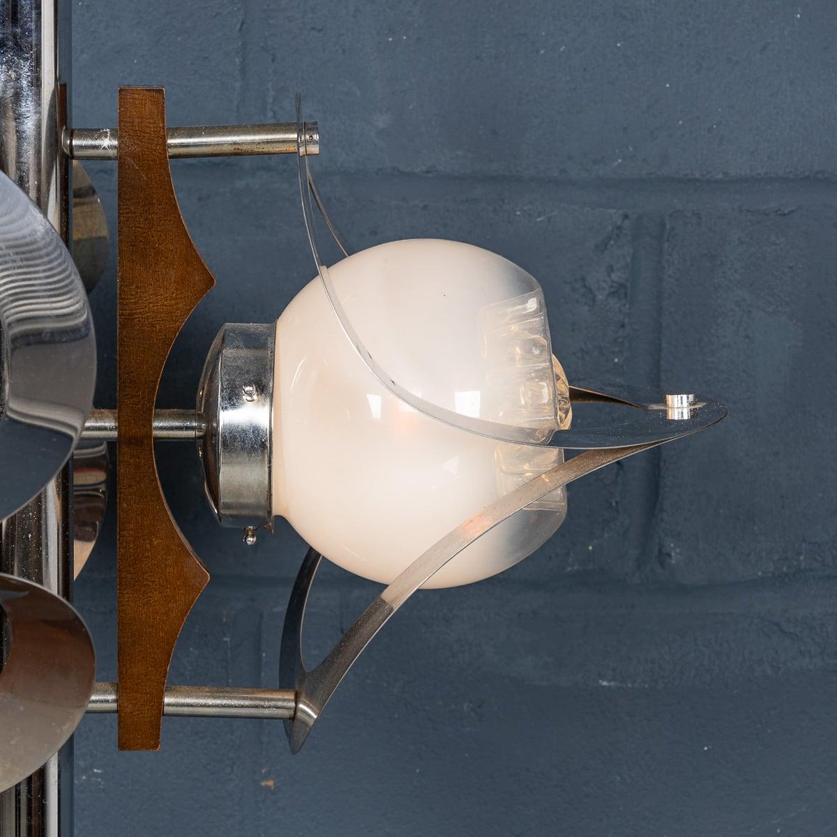 Métal Lampadaire italien du 20e siècle à la manière de Gaetano Sciolari, Venise, vers 1970 en vente