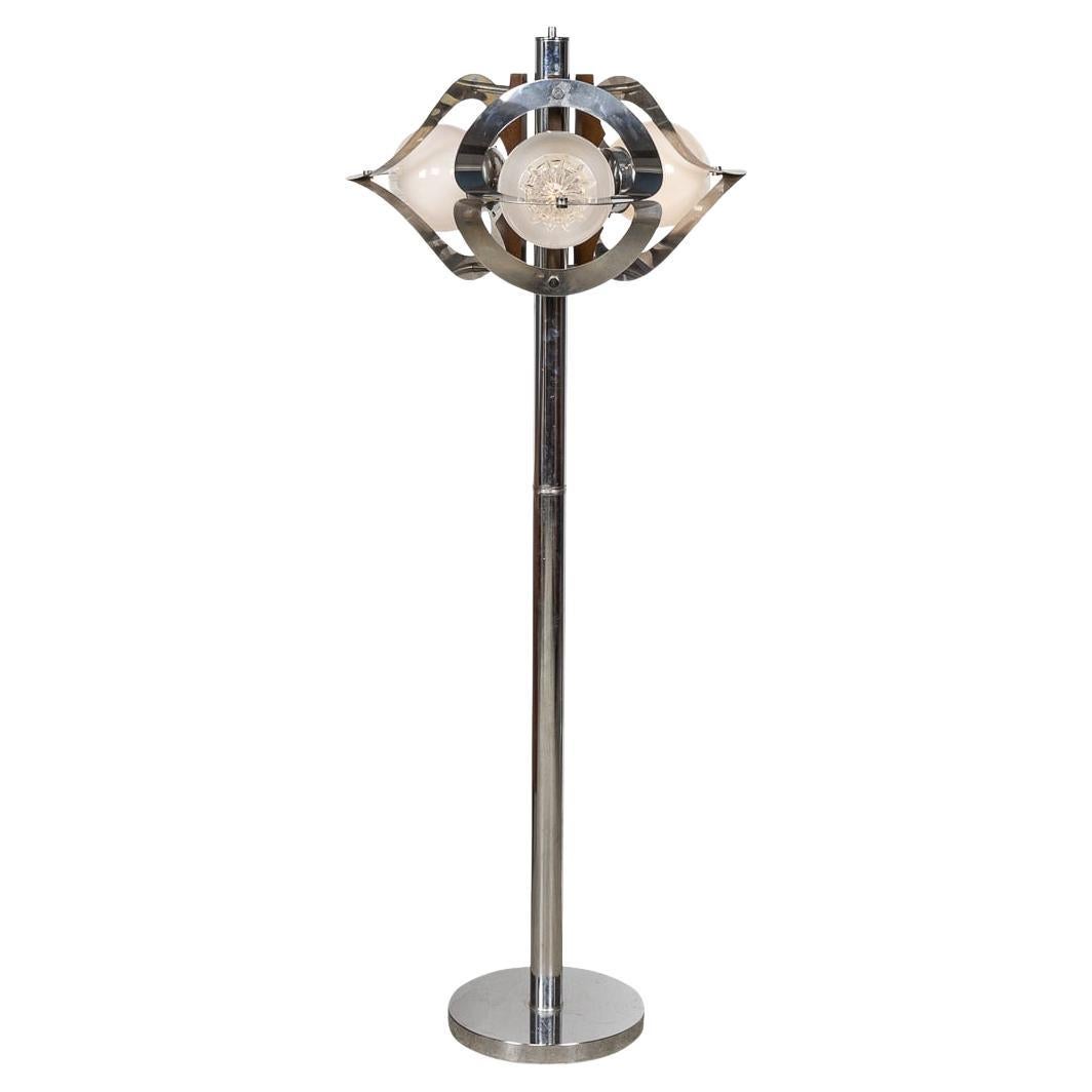 20th Century Italian Floor Lamp In The Manner Of Gaetano Sciolari, Venice c.1970