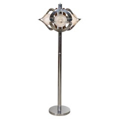 20th Century Italian Floor Lamp In The Manner Of Gaetano Sciolari, Venice c.1970