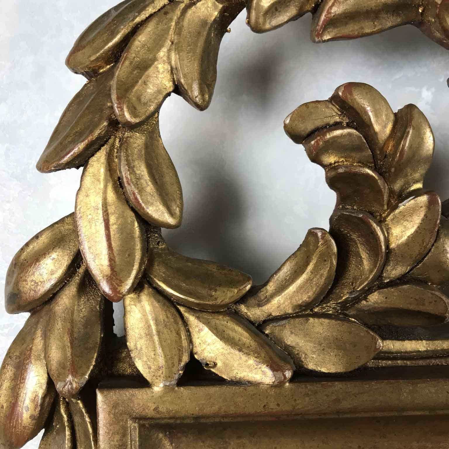 Miroir doré italien de style Empire florentin du XXe siècle par Chelini en vente 5