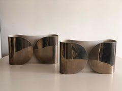 20th Century Italian Foglio Chrome Sconces for Flos