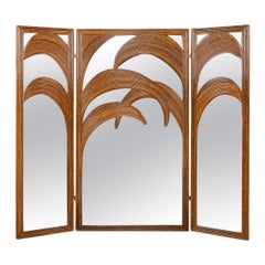 20th Century Italian Folding Mirror Screen 'Parma Series' Vivai del Sud, c.1970