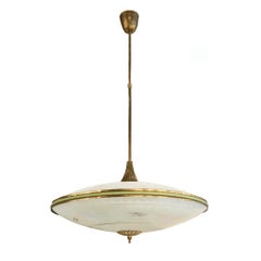 20th Century Italian Fontana Arte Crystal Glass Ceiling Light by Pietro Chiesa