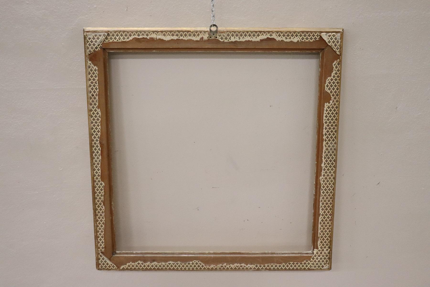 20th Century Italian Gilded Wood Frame 1