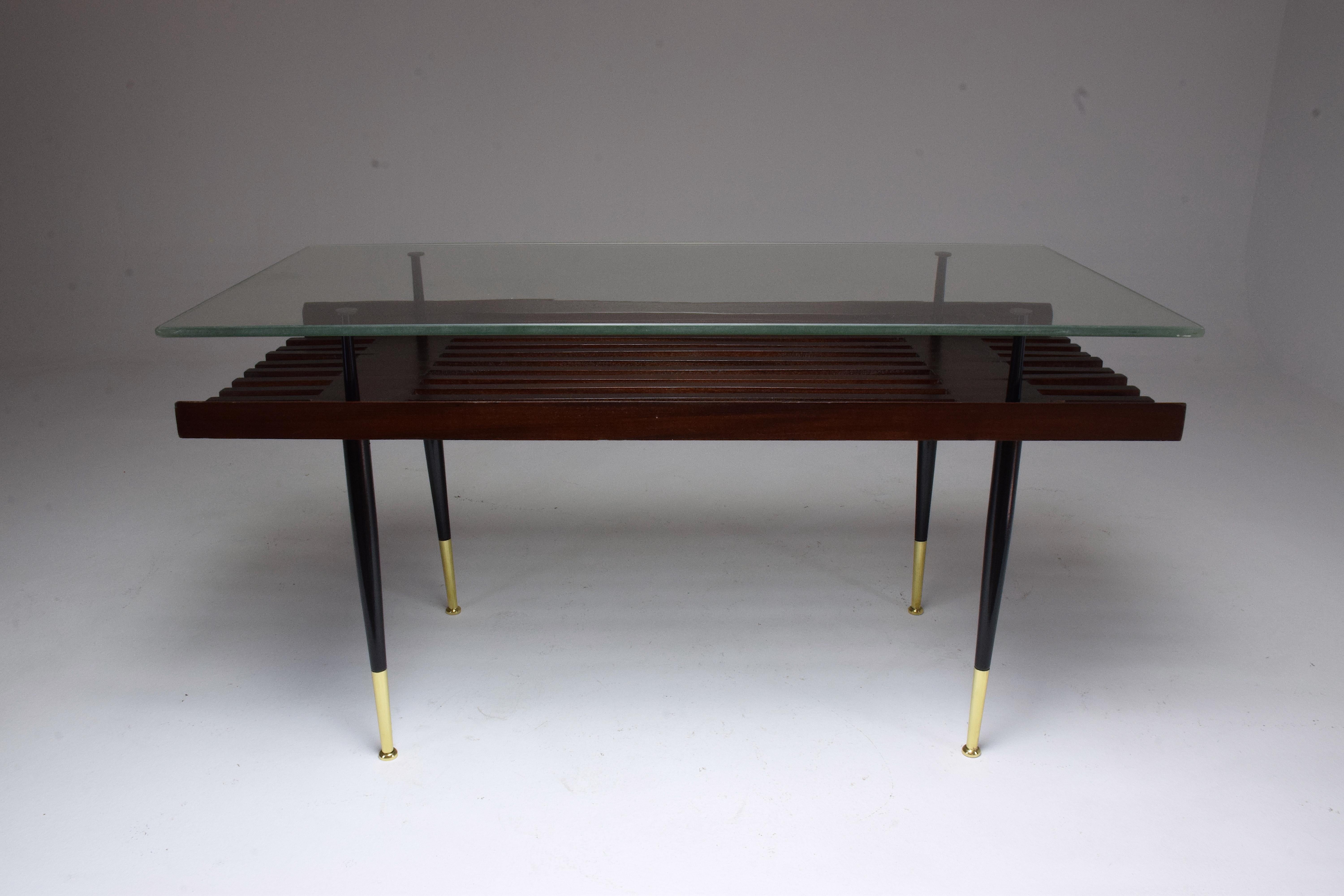 Mid-Century Modern 20th Century Italian Glass Coffee Table, 1950s