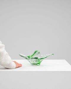 20th Century Italian Glass Plateau, Clear Finish, Functional Design