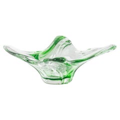 20th Century Italian Glass Plateau, Clear Finish, Functional Design