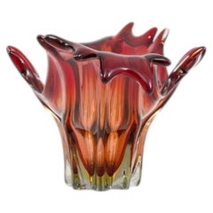 20th Century Italian Glass Plateau, Clear Finish, Vintage Serveware