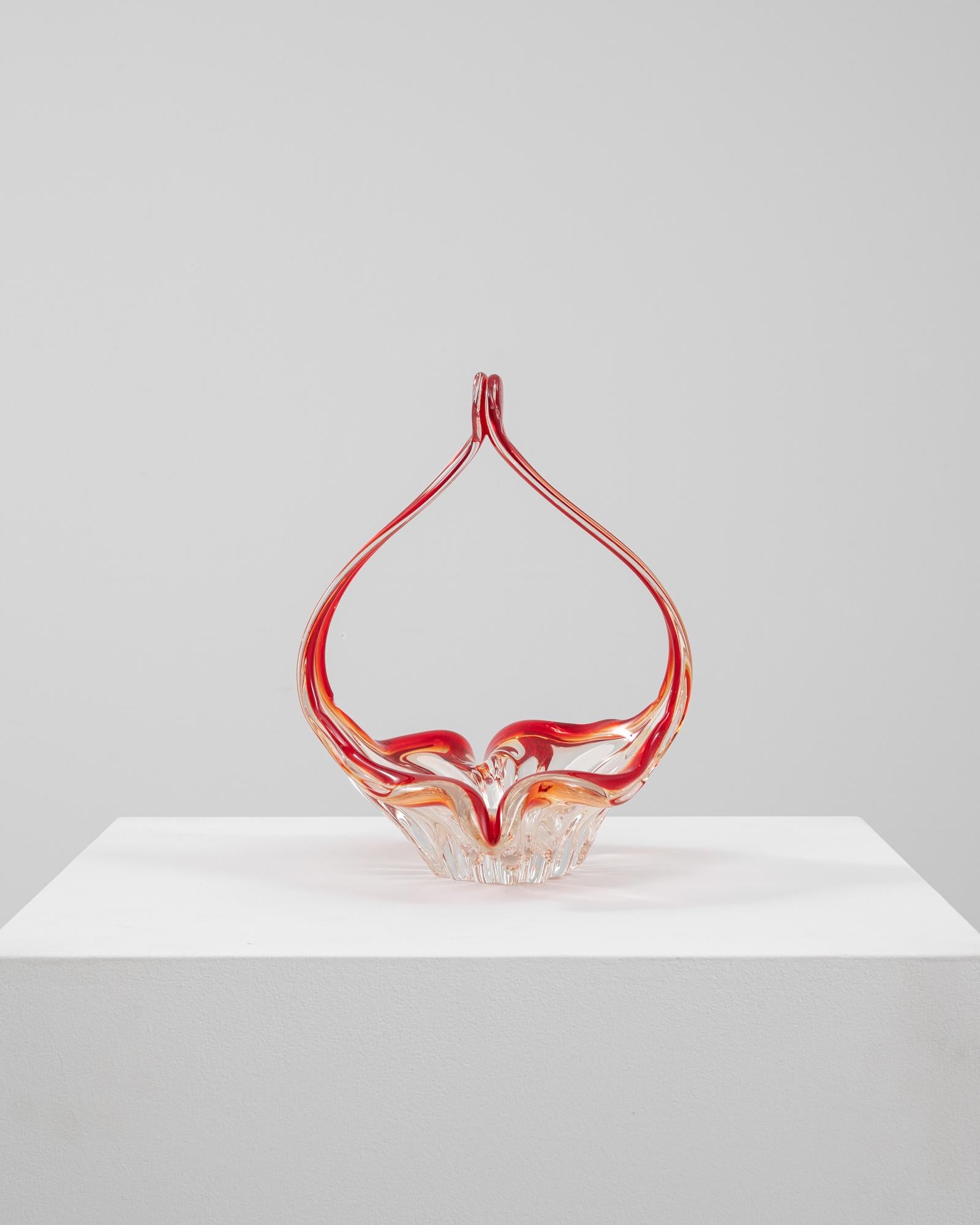 20th Century Italian Glass Plateau In Good Condition For Sale In High Point, NC
