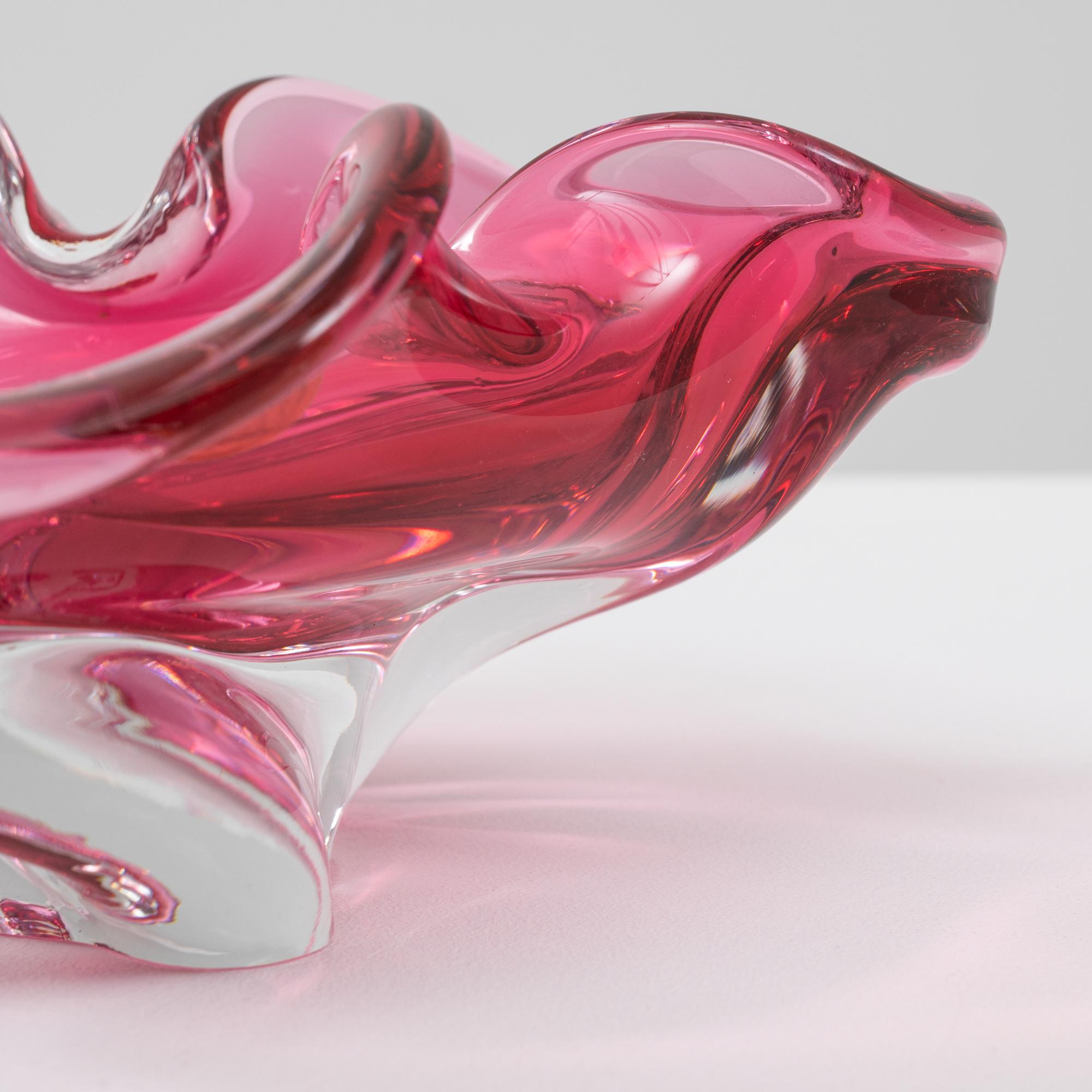 20th Century Italian Glass Plateau In Good Condition For Sale In High Point, NC