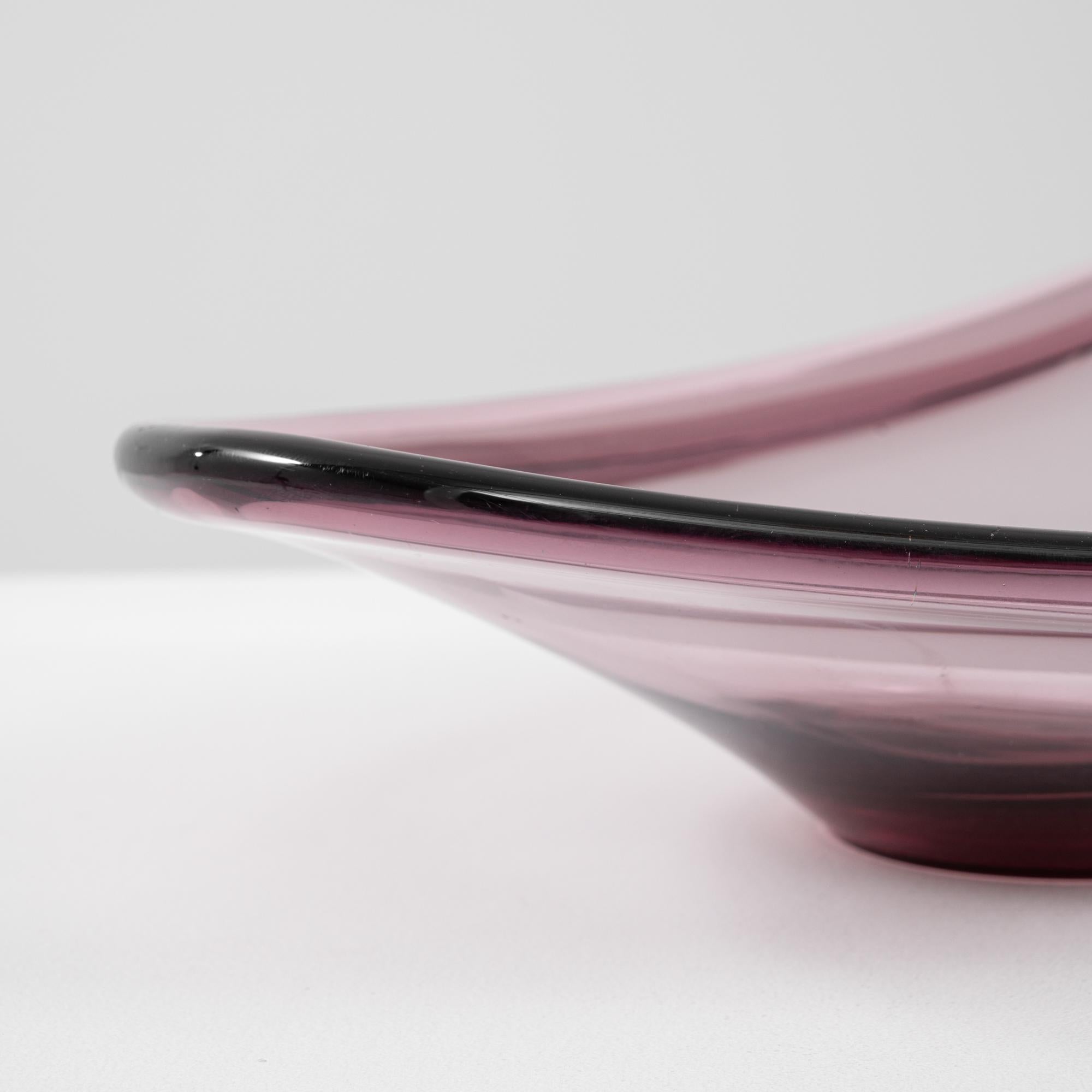 Italiano 20th Century Italian Glass Plateau in vendita