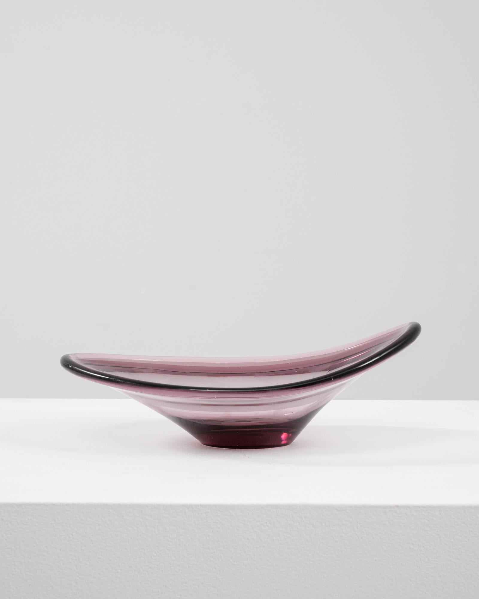 XX secolo 20th Century Italian Glass Plateau in vendita