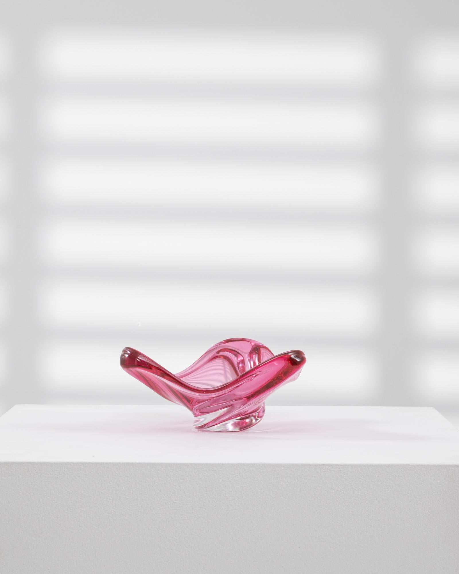 Verre 20th Century Italian Glass Plateau en vente