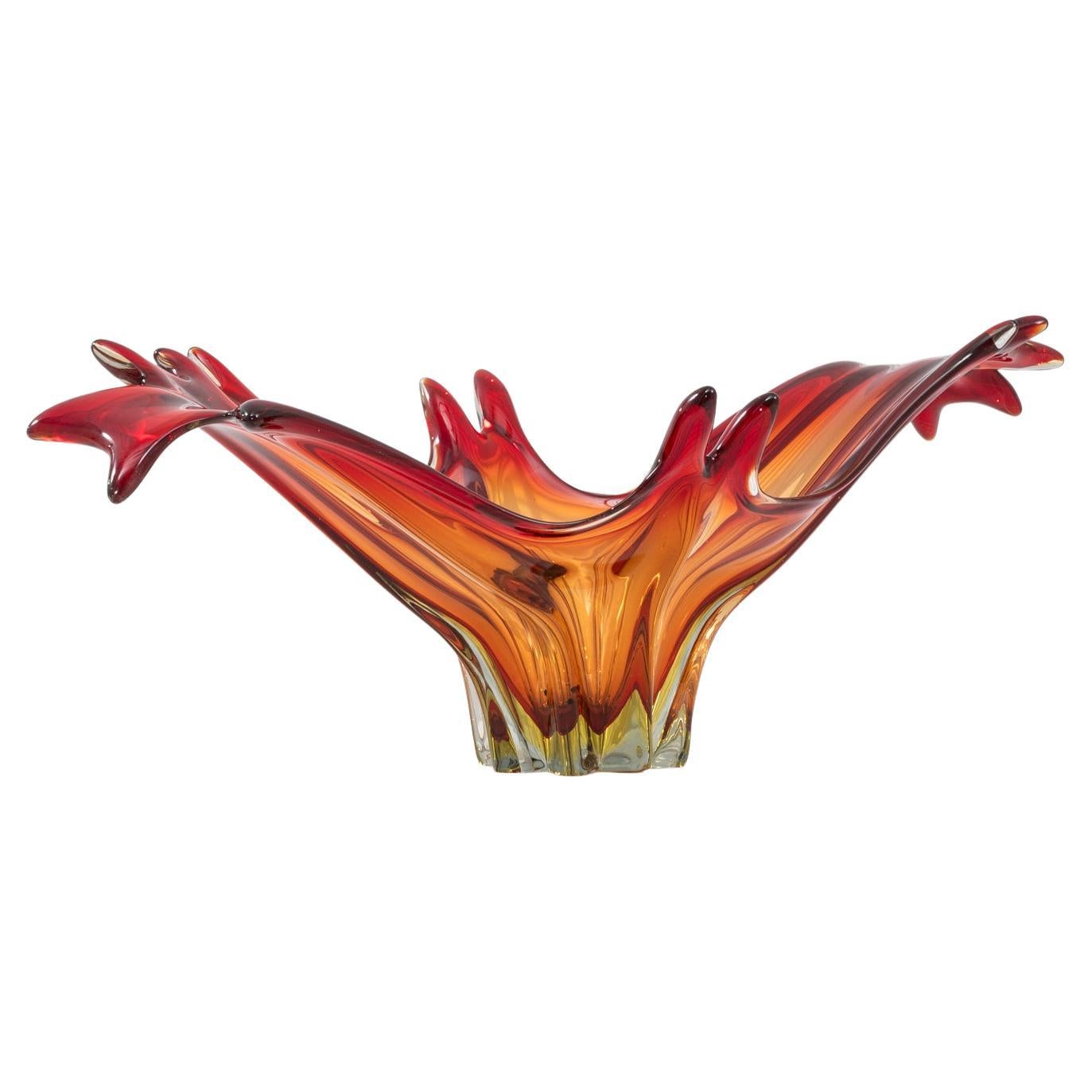 20th Century Italian Glass Plateau For Sale