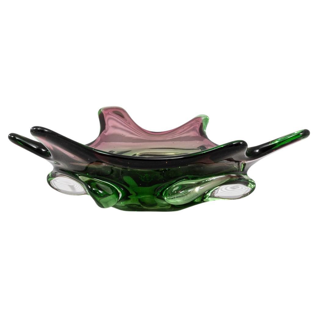 20th Century Italian Glass Plateau For Sale