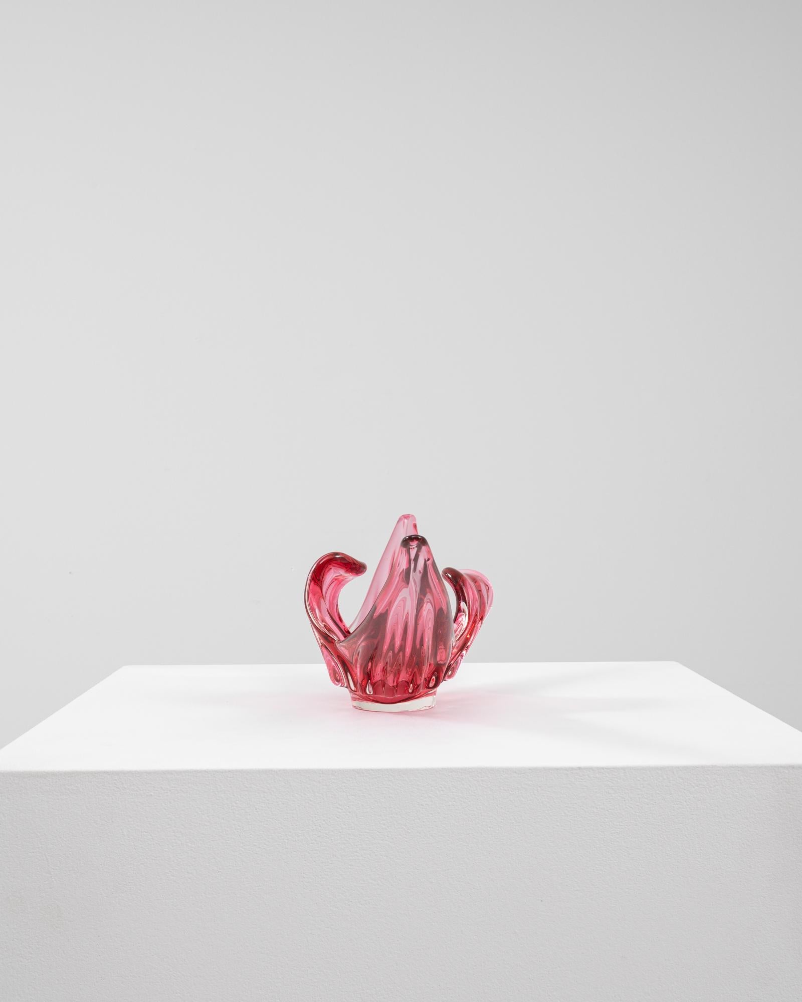 20th Century Italian Glass Vase In condizioni buone in vendita a High Point, NC