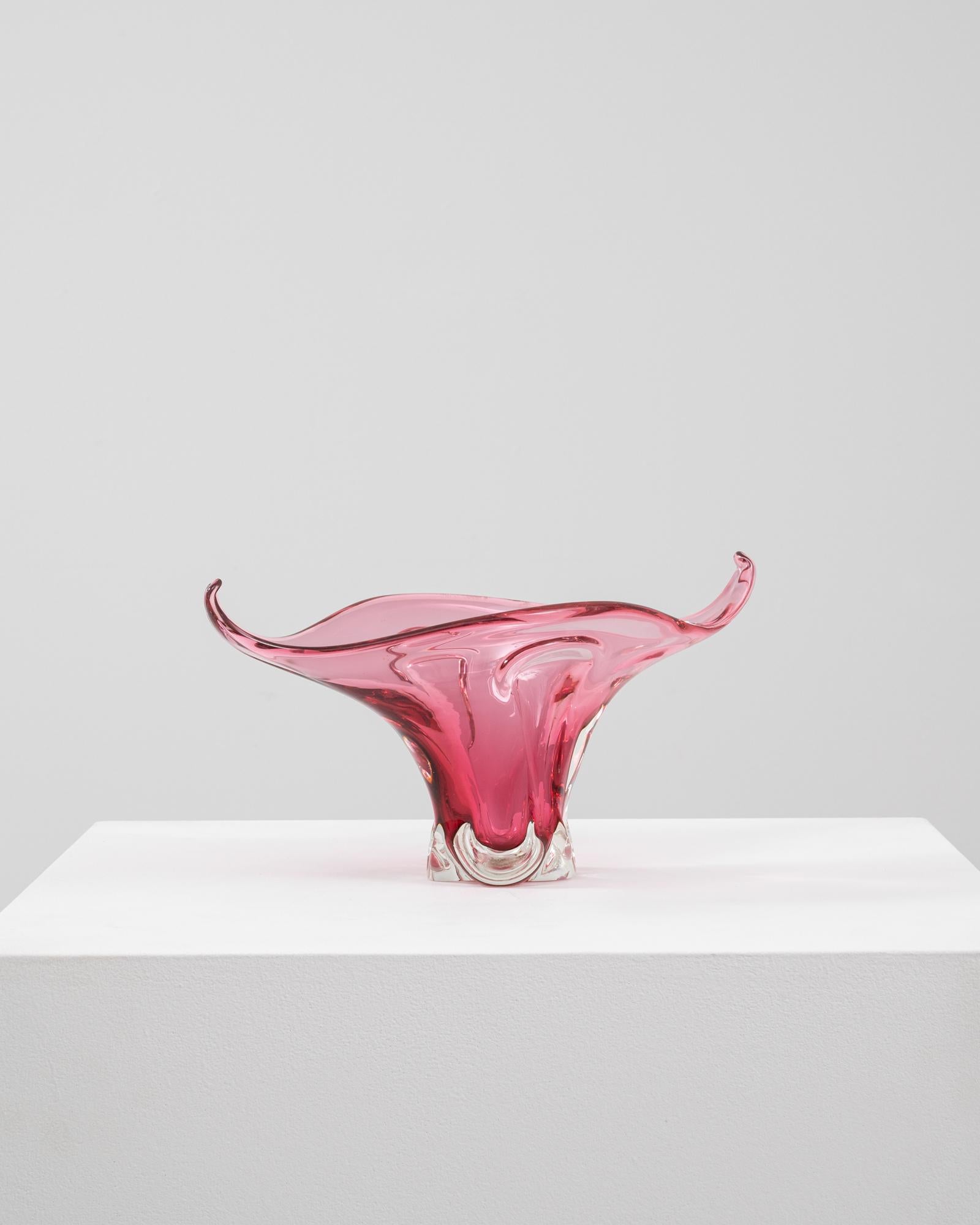 XX secolo 20th Century Italian Glass Vase in vendita
