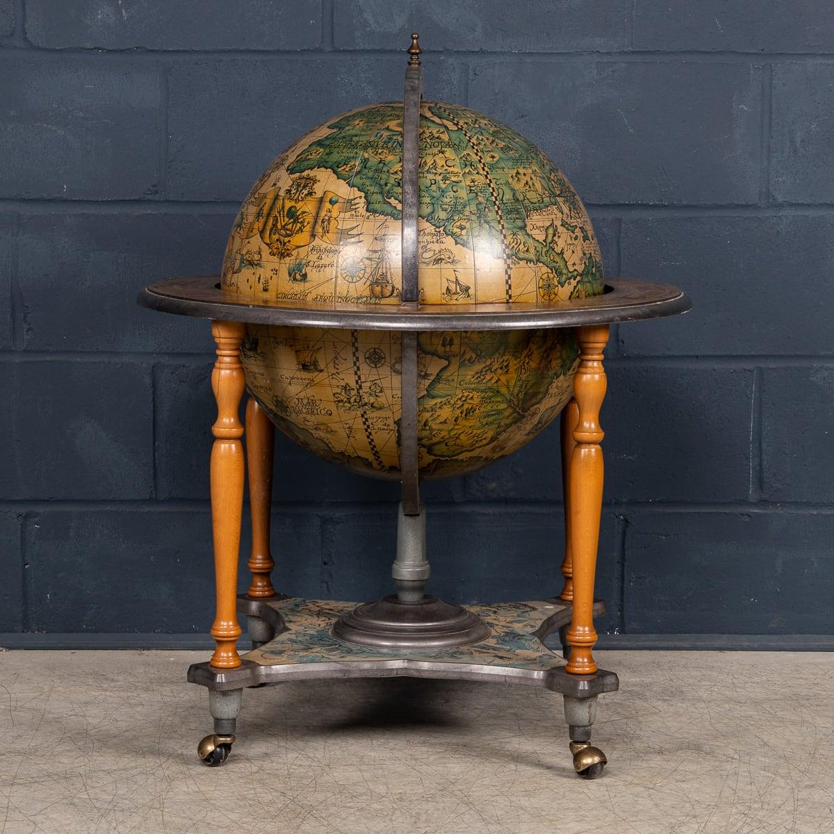 20th Century Italian Globe Drinks Trolley c.1970 In Good Condition In Royal Tunbridge Wells, Kent