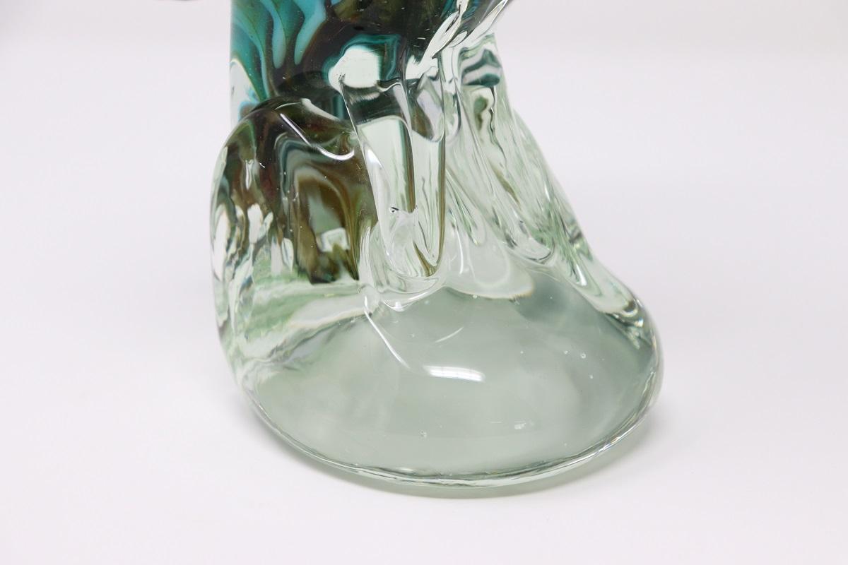 Scultura di gufo di Murano in vetro soffiato a mano del XX secolo in vendita 1