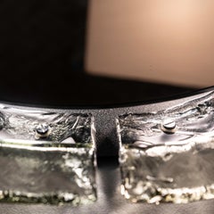 20th Century Italian Illuminated Round Murano Glass Wall Mirror by Mazzega