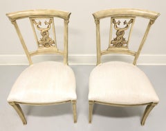 20th Century Italian Impero Style Serpent Side Chairs - Pair