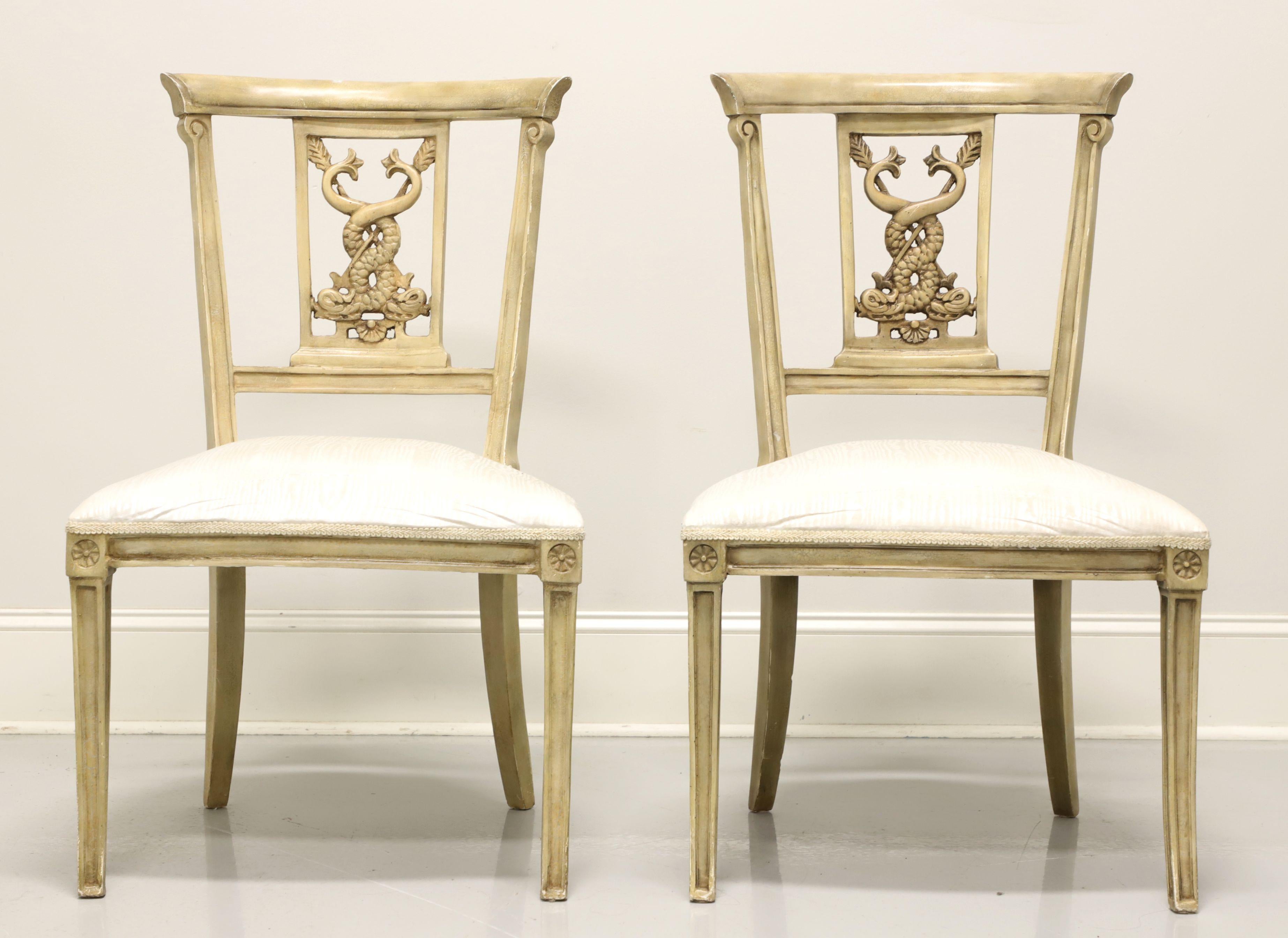 Other 20th Century Italian Impero Style Side Chairs - Pair For Sale