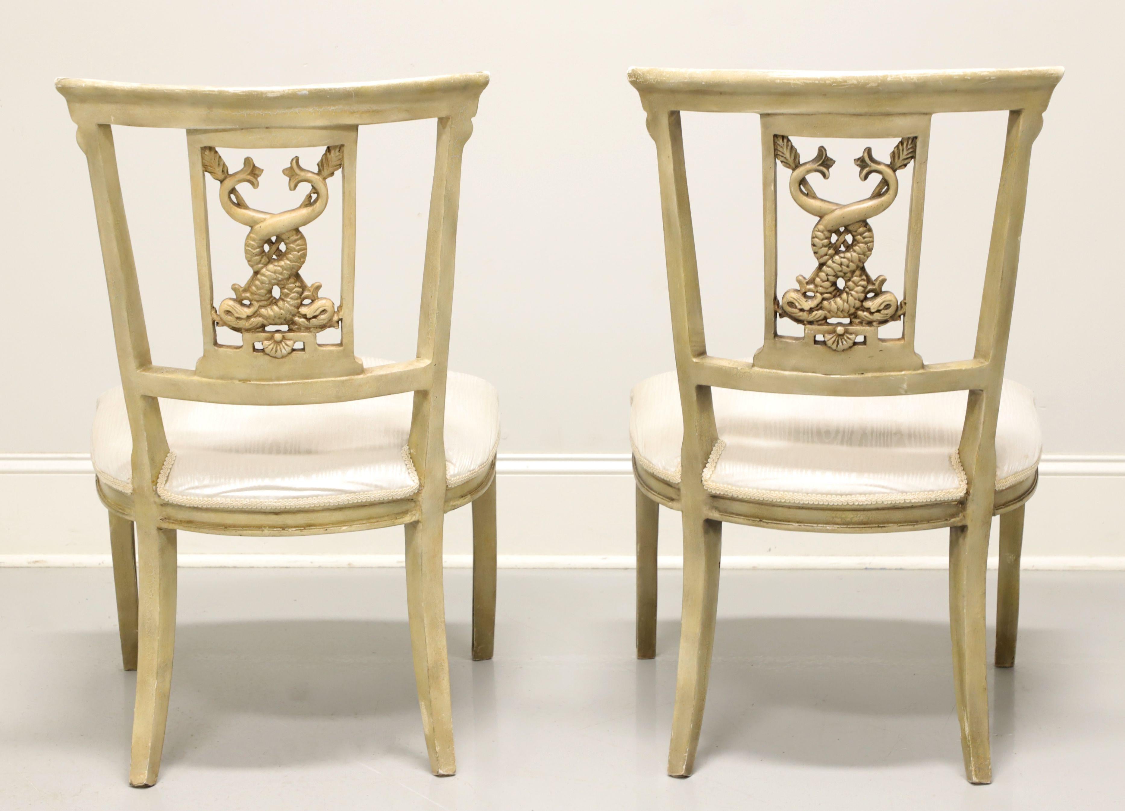 20th Century Italian Impero Style Side Chairs - Pair In Good Condition For Sale In Charlotte, NC