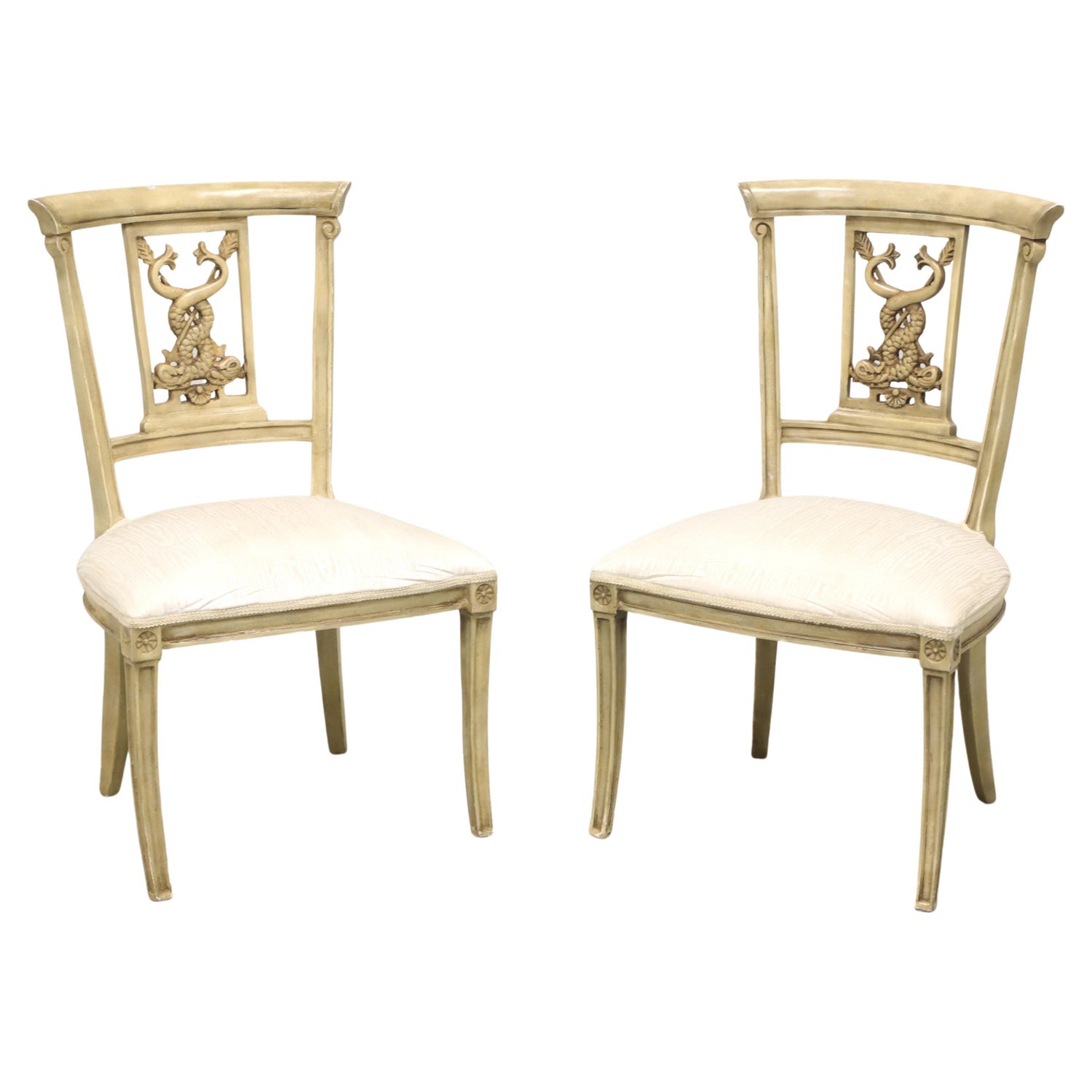 20th Century Italian Impero Style Serpent Head Armchairs - Pair For Sale at  1stDibs