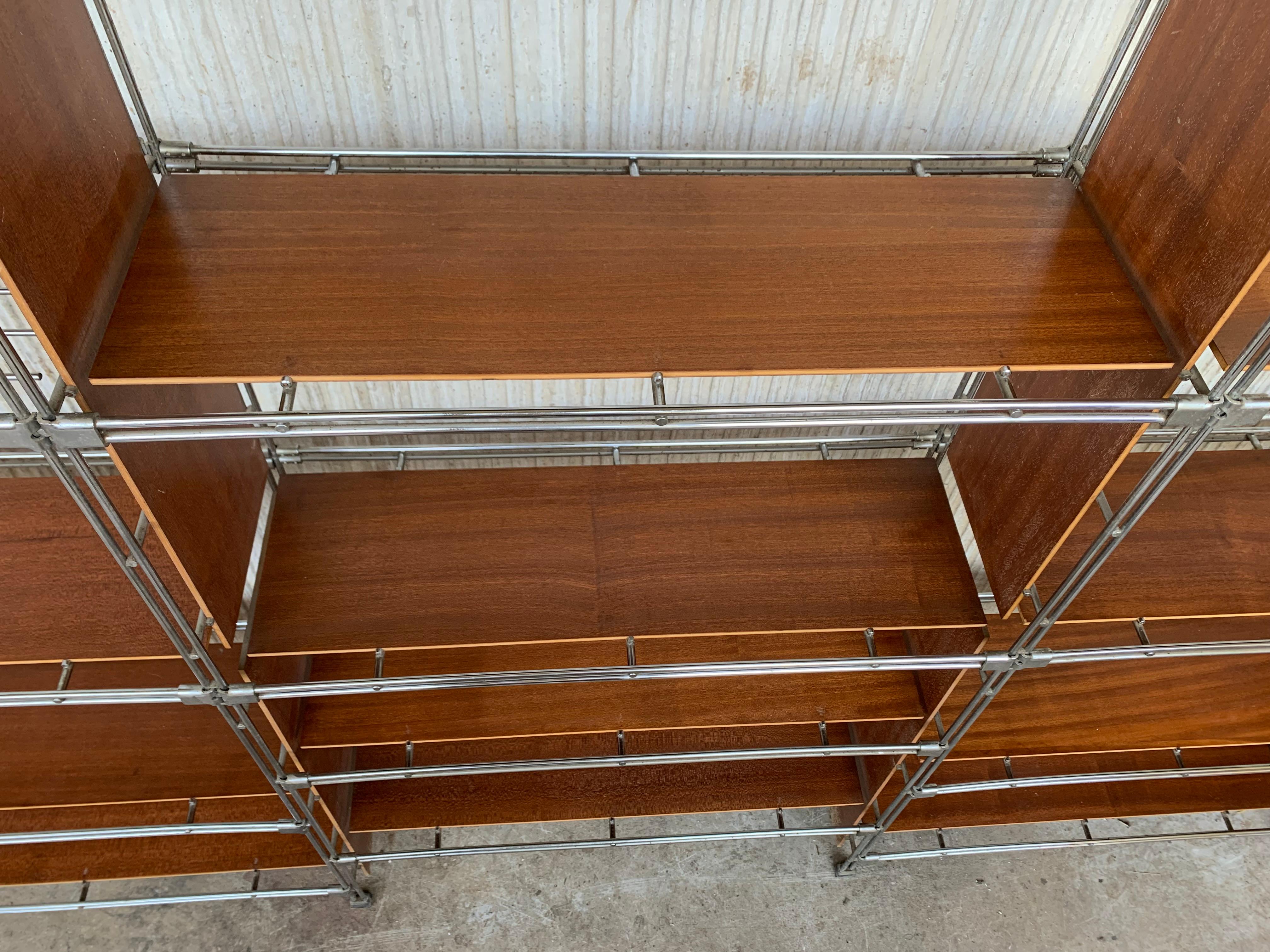 20th Century Italian Industrial Library Shelving For Sale 5