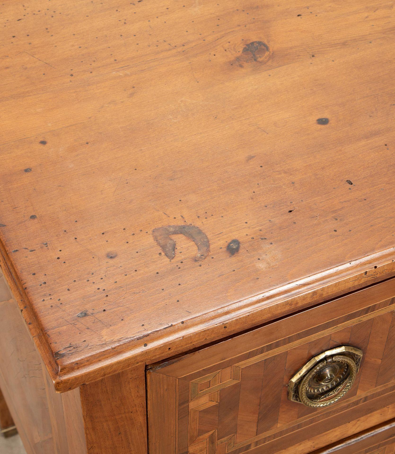 20th Century Italian Inlaid Two Drawer Commode For Sale 1