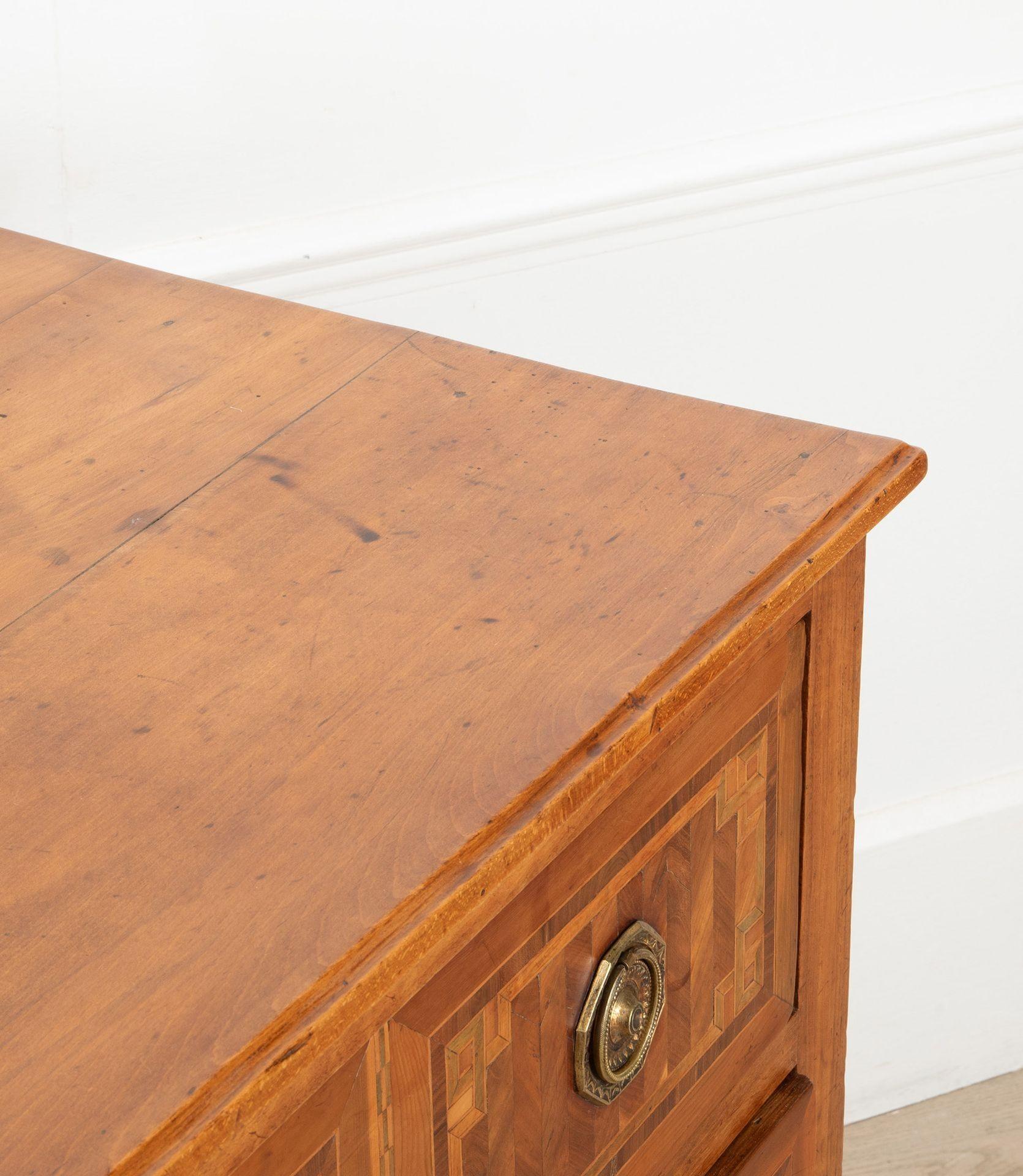 20th Century Italian Inlaid Two Drawer Commode For Sale 3