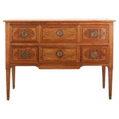 20th Century Italian Inlaid Two Drawer Commode