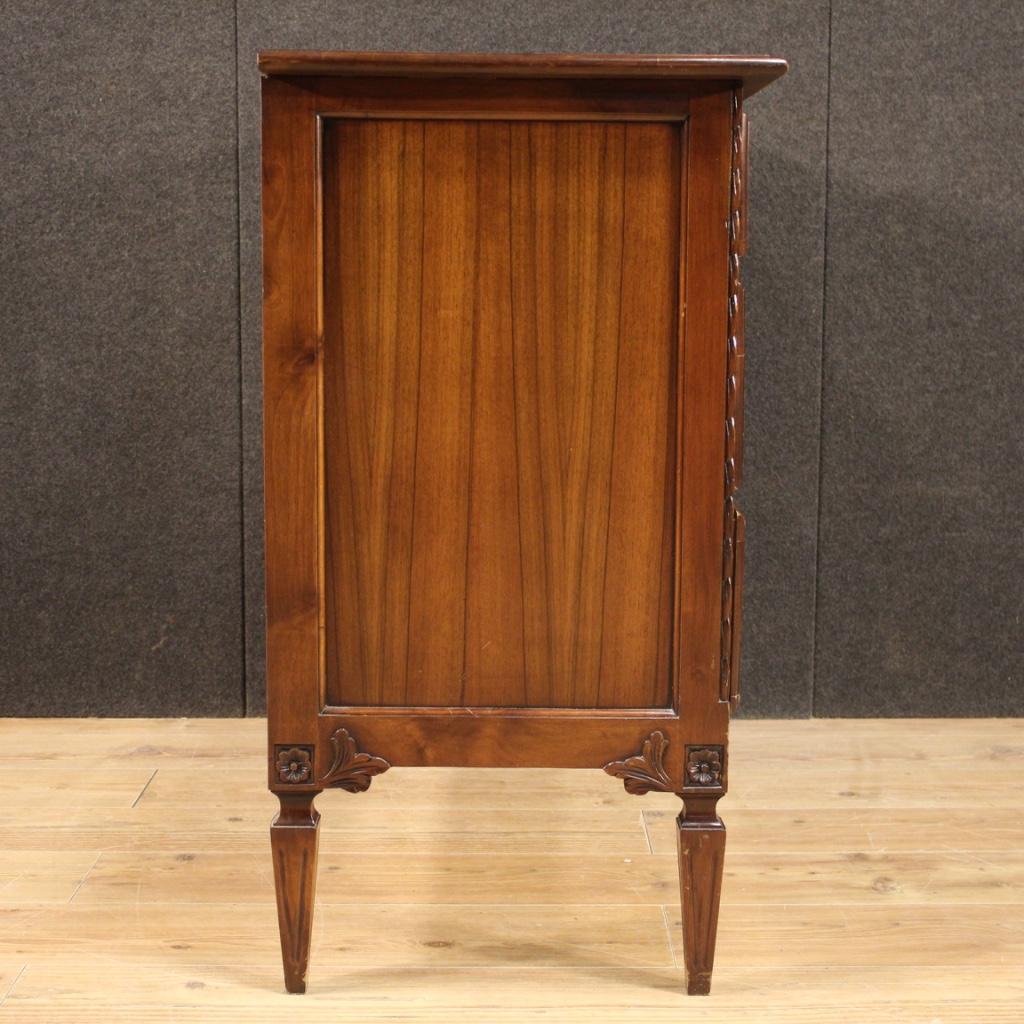 20th Century Italian Inlaid Wood Louis XVI Style Commode, 1960 5