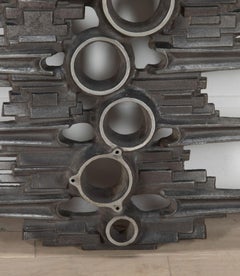 Italienische brutalistische Wandschmuck aus Eisen des 20. Jahrhunderts