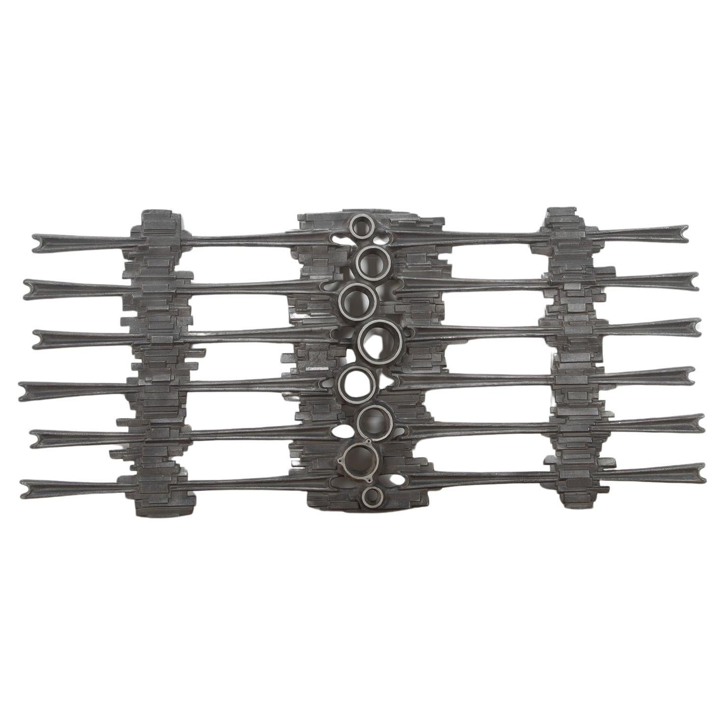 20th Century Italian Iron Brutalist Wall Decoration