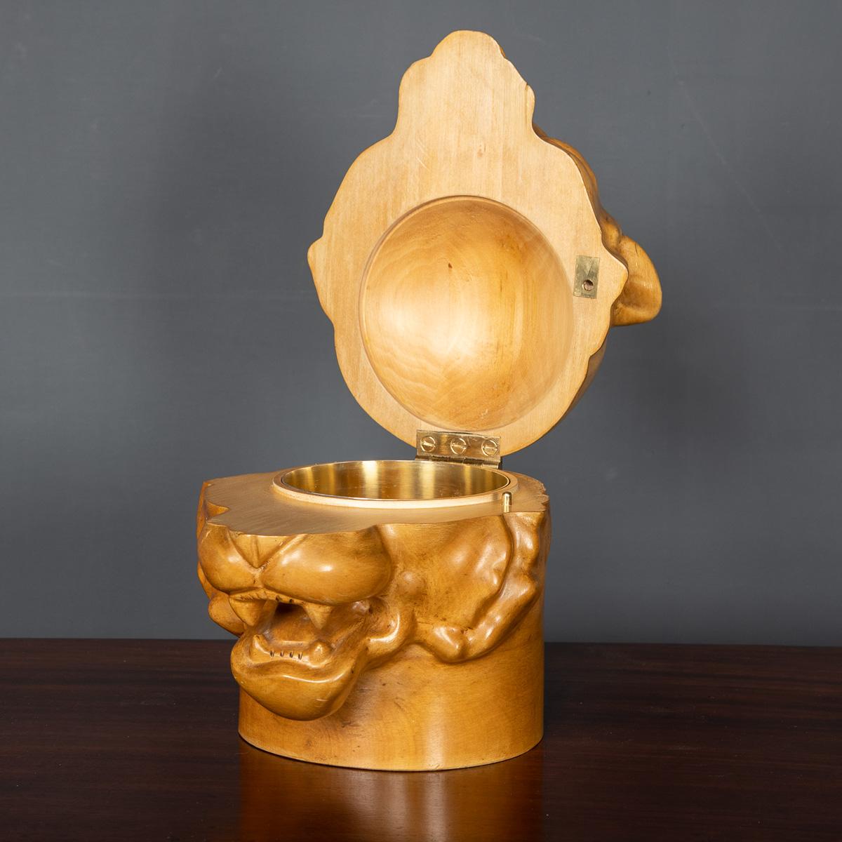 20th Century Italian Jaguar Head Ice Bucket by Alfonso Bini, Venice, c.1970 1