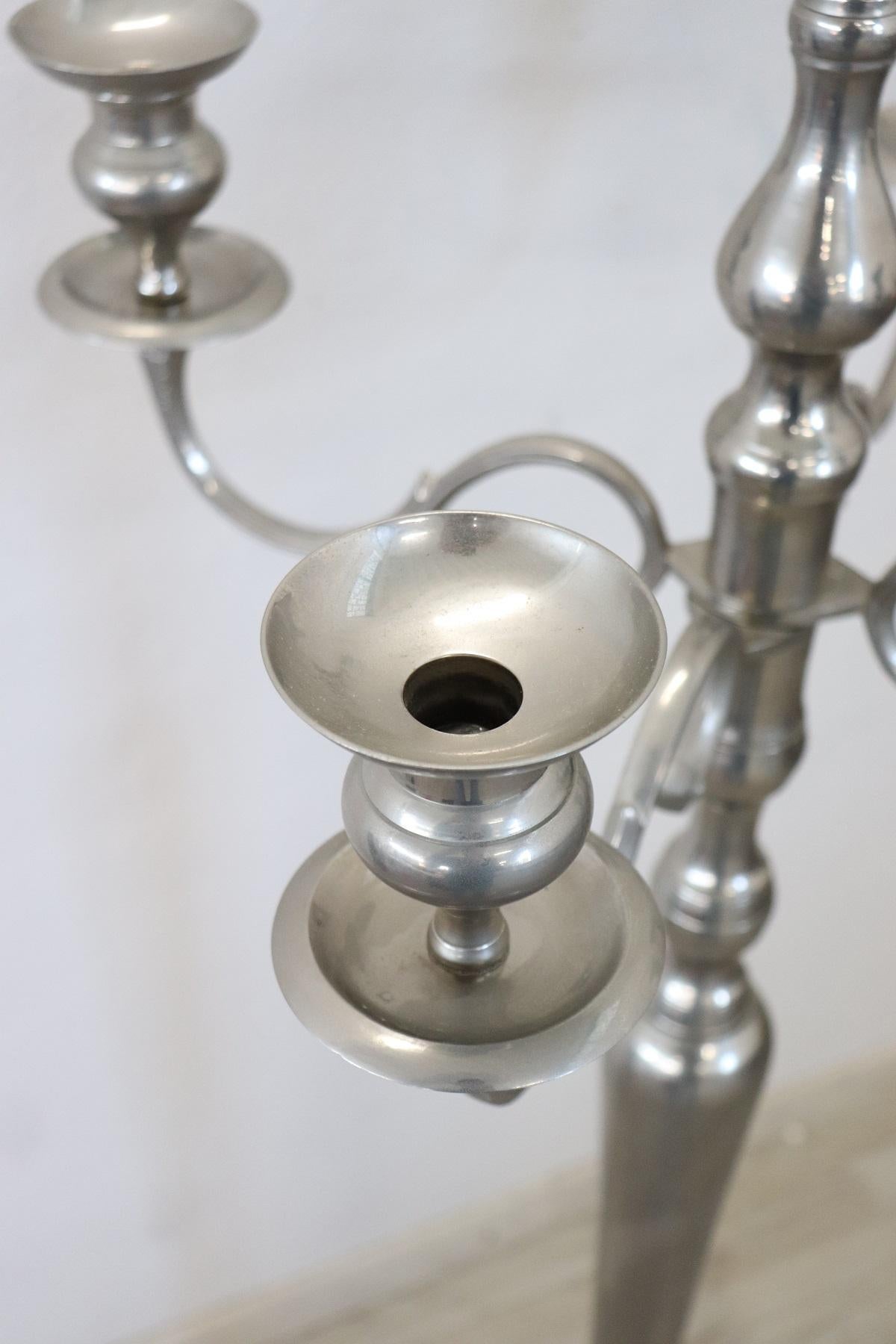 20th Century Italian Large Candelabrum in Forged Metal 2