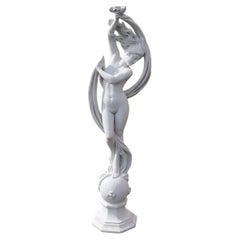 Große italienische Gartenstatue „Dancing Venus“ aus dem 20. Jahrhundert